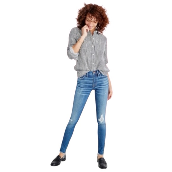 🎉HP🎉Madewell Ankle Cropped Jeans - Picture 1 of 6